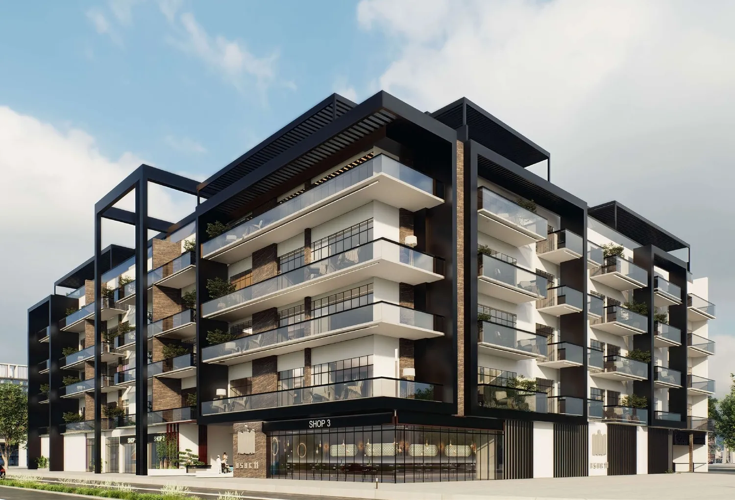 Al Serh Residences 11 — фасад здания