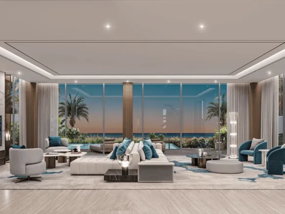 Al Thuraya Island — интерьер гостиной