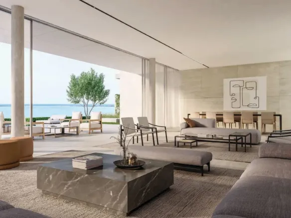Al Zorah Beach Hills Villa's — интерьер гостиной