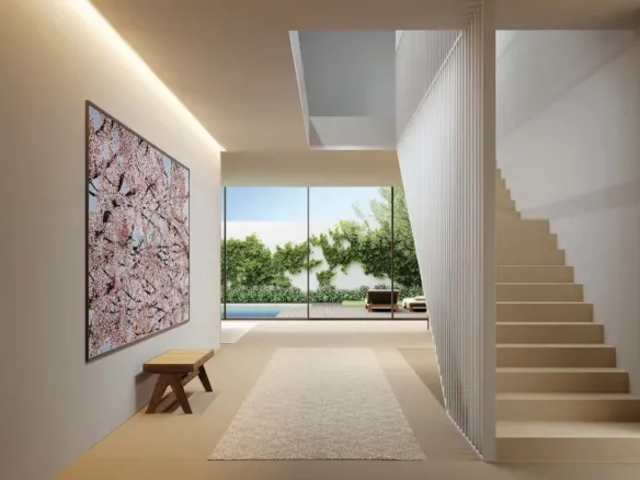 Al Zorah Beach Hills Villa's — холл с лестницей