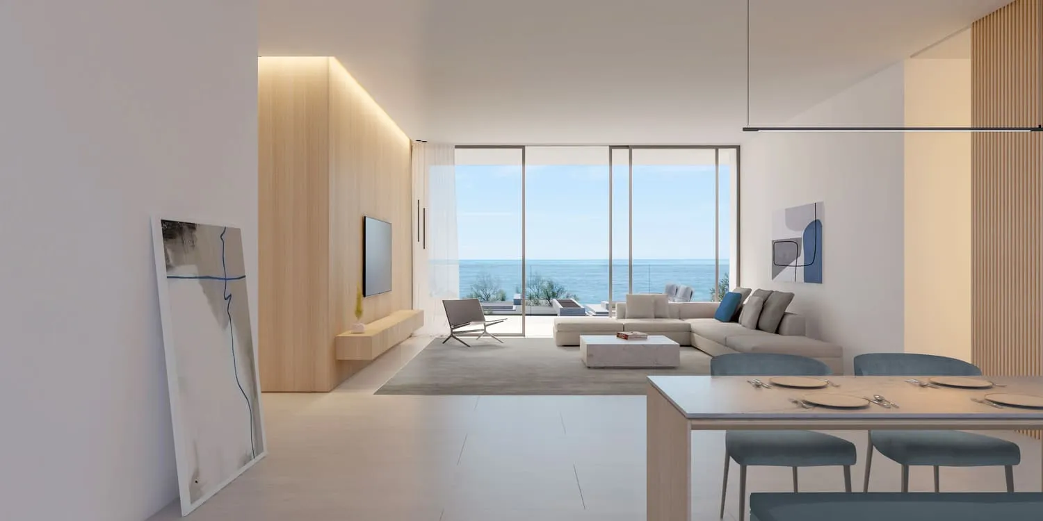 Al Zorah Seaside Hills — интерьер гостиной