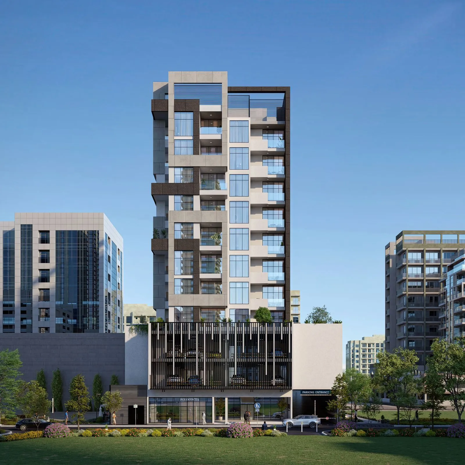 Alba Tower — фасад здания