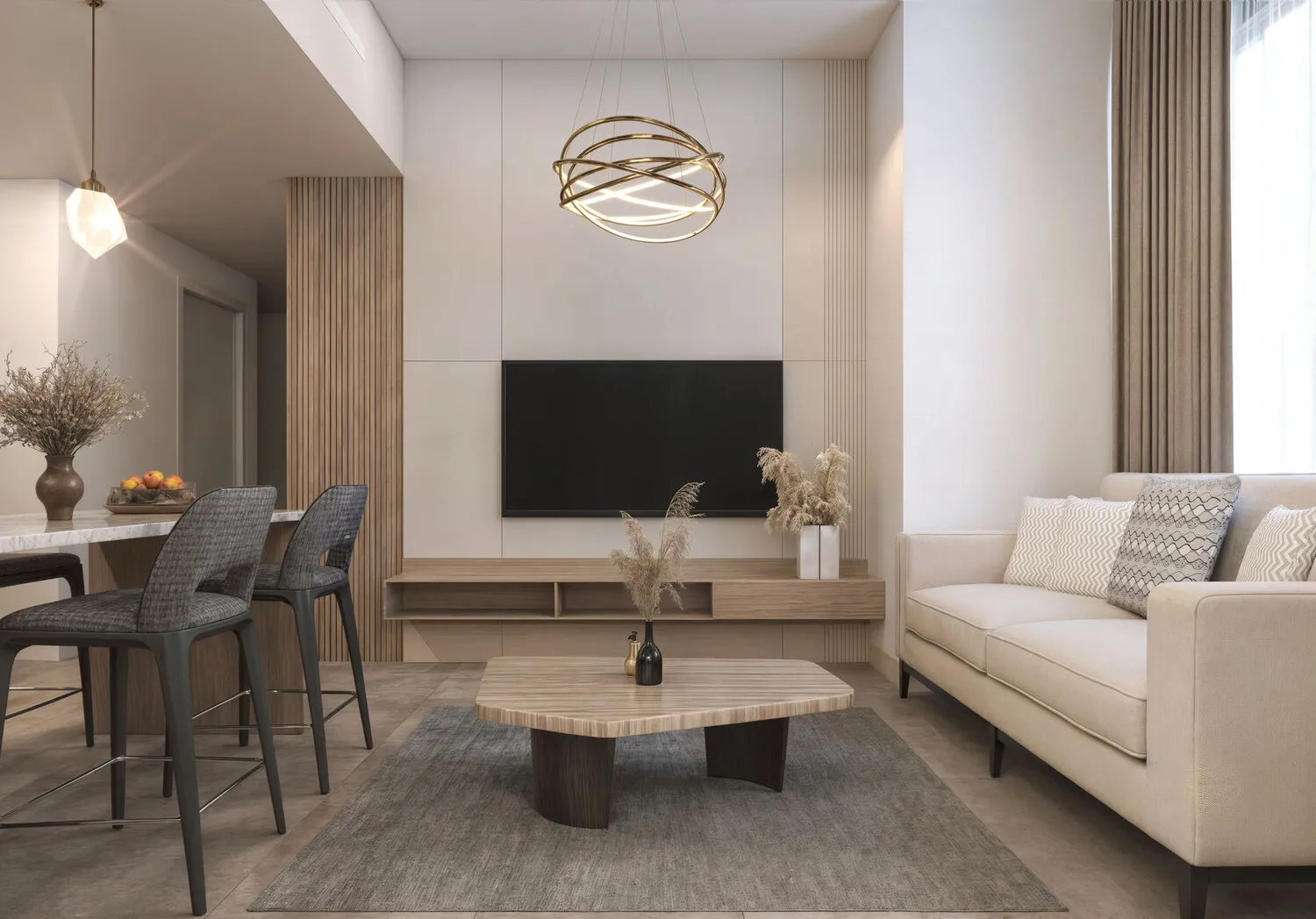 Alfal Residence — интерьер гостиной