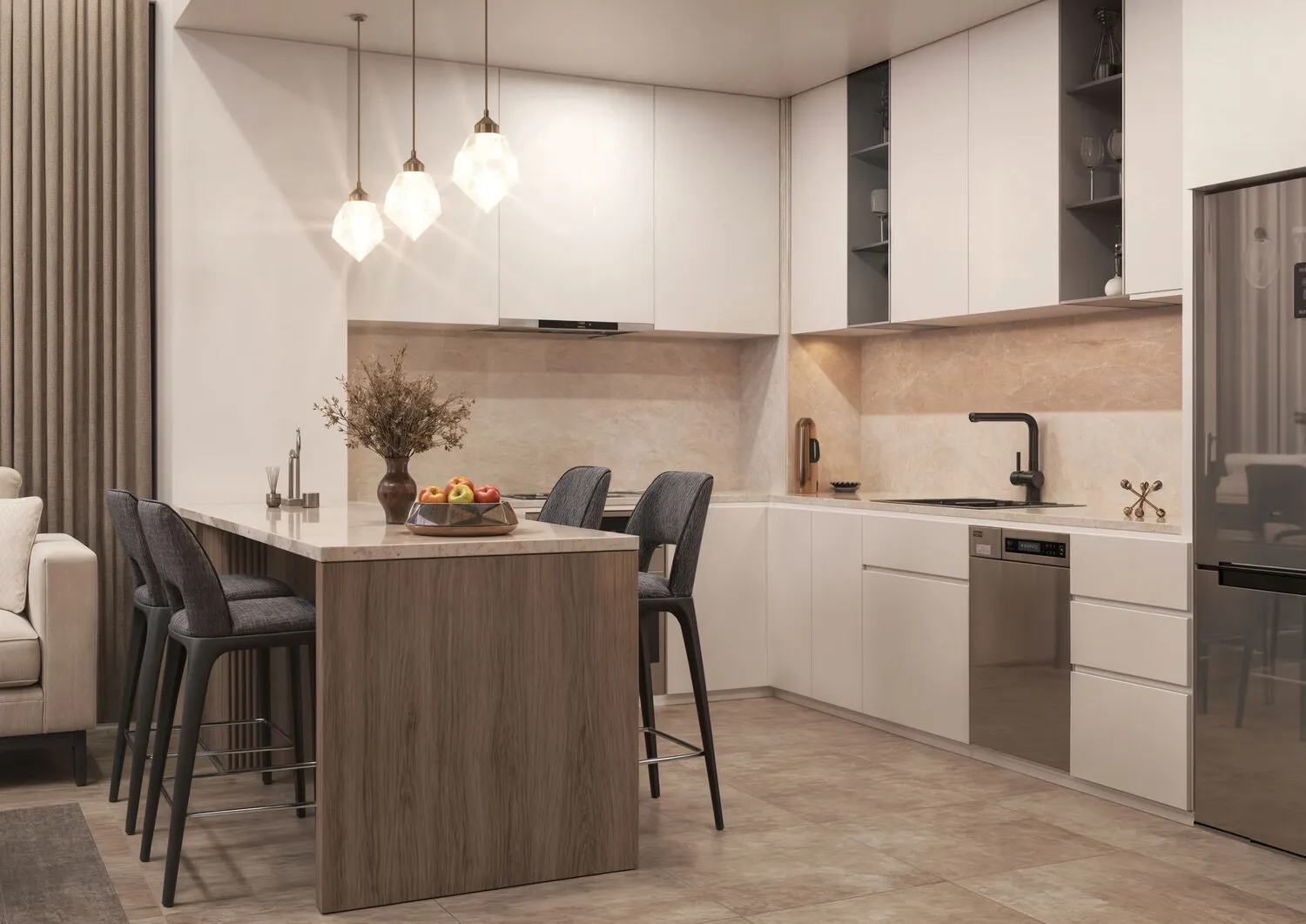 Alfal Residence — кухня