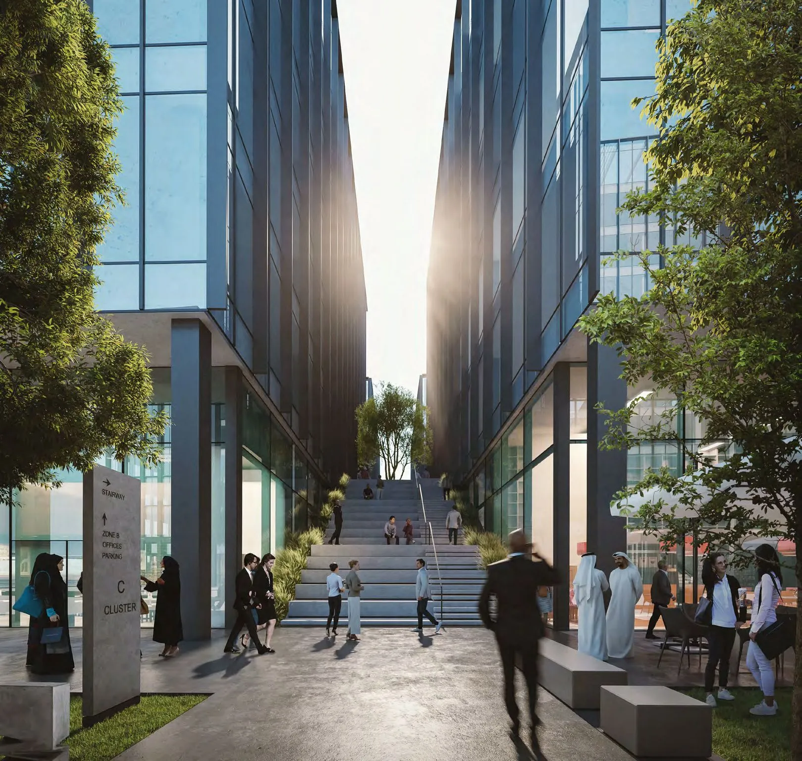 Aljada CBD Building 3 — территория комплекса