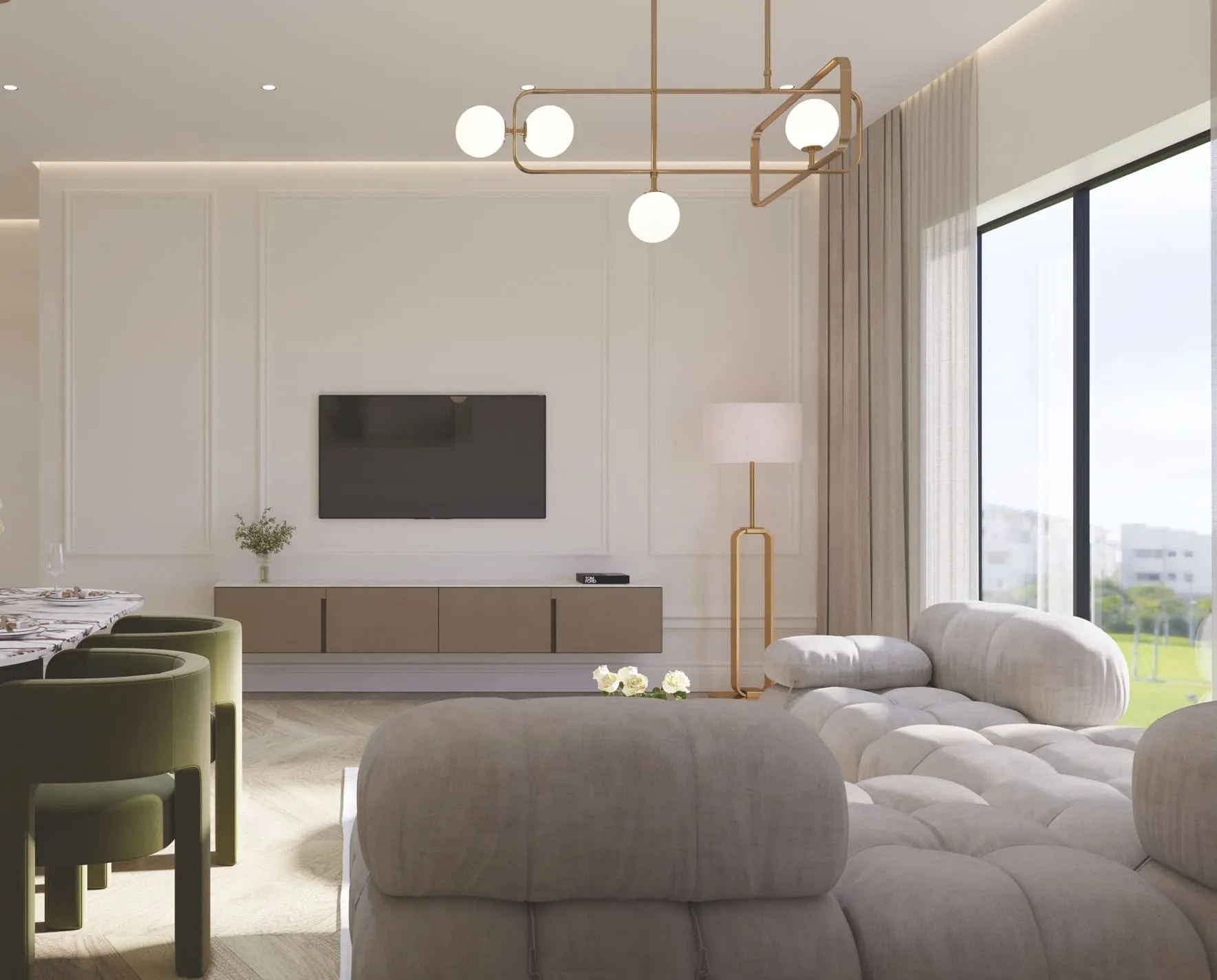 Altai Tower — интерьер гостиной