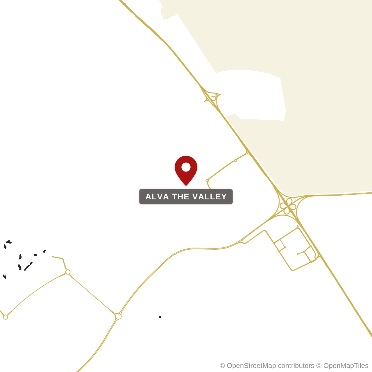 Расположение Alva The Valley на карте: Долина, Dubai