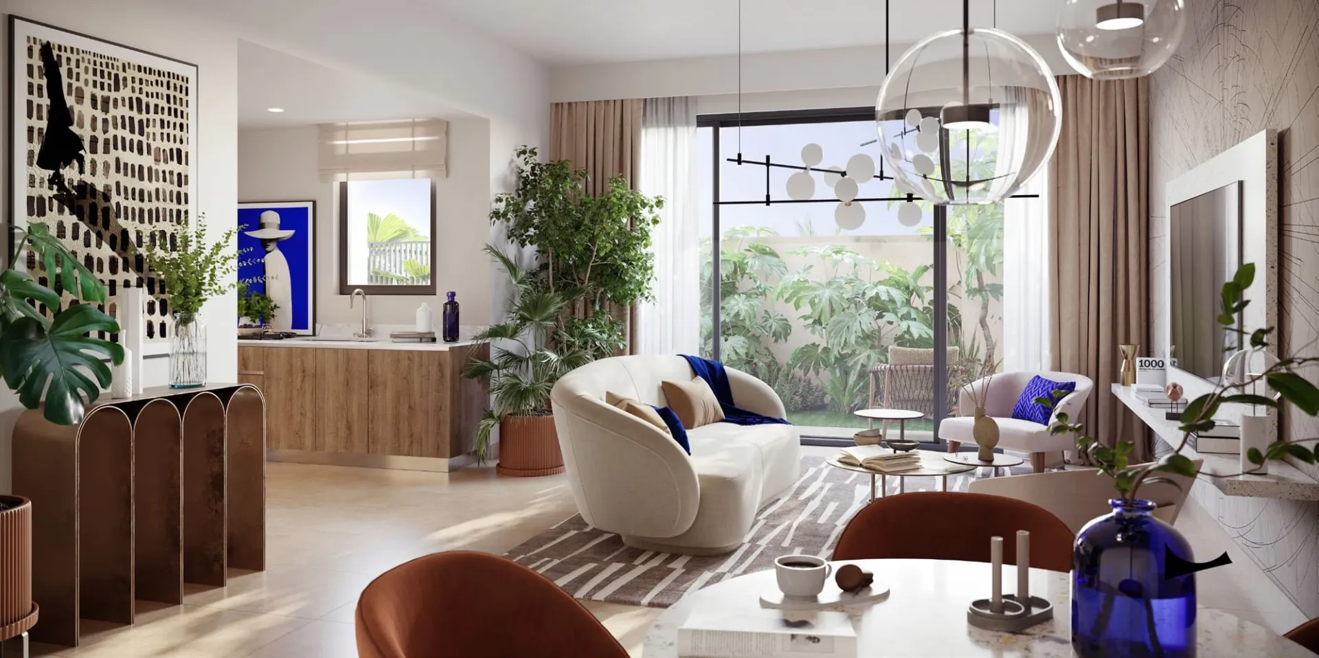 ANYA Townhouses — интерьер гостиной