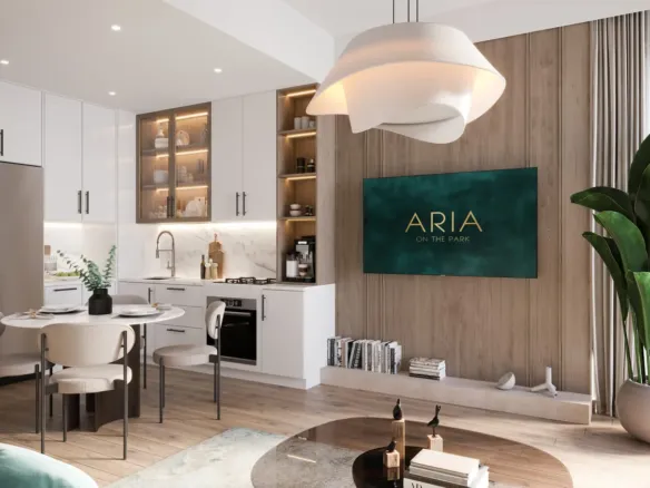 Aria on the Park — кухня-гостиная