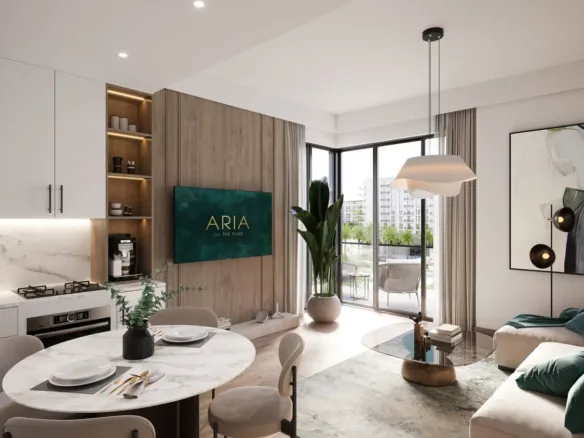 Aria on the Park — кухня-гостиная, фото 7