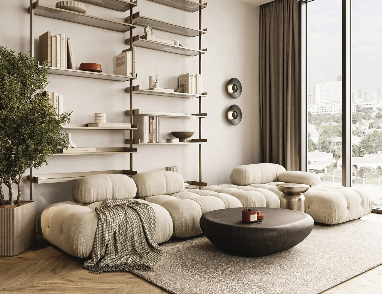 Arisha Terraces — интерьер гостиной