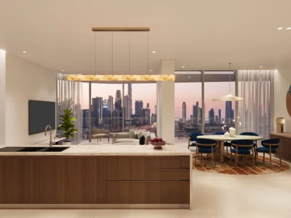 Artistry One Residences — кухня-гостиная