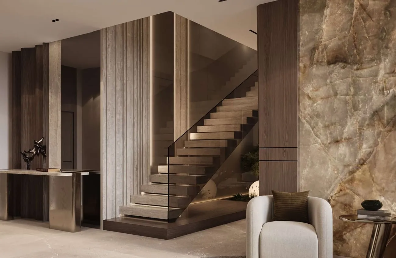 Arya Residences — лестничный холл