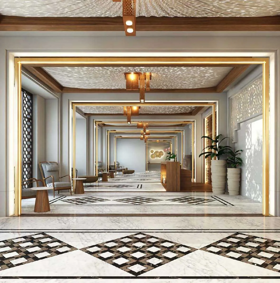 Asayel Apartments at MJL — лобби