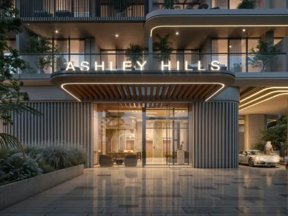 Ashley Hills — вход в здание