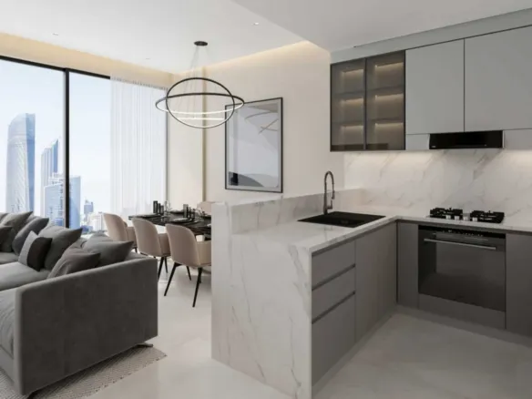 Ashton Park Residences — кухня-гостиная