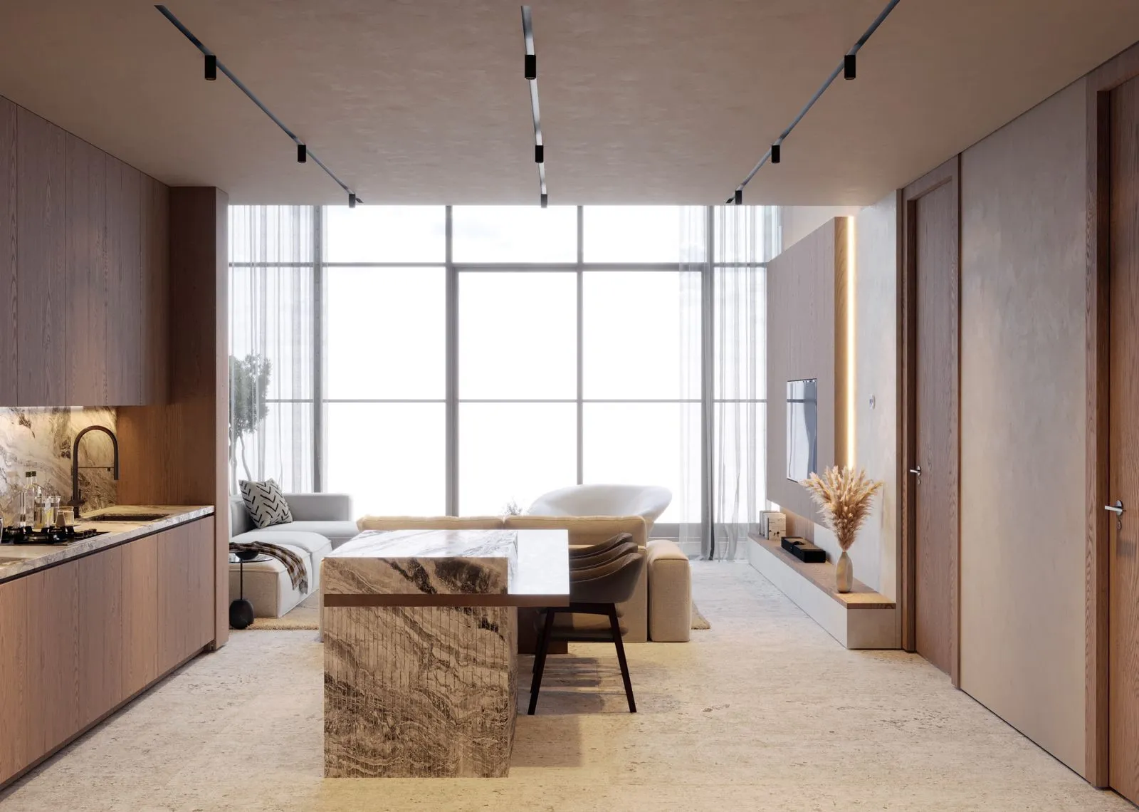Autograph S Series Residence — кухня-гостиная
