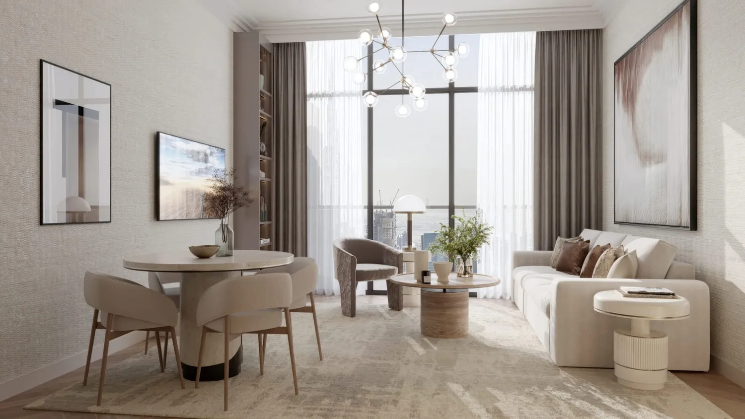 Avant Garde Residences by Skyline — интерьер гостиной