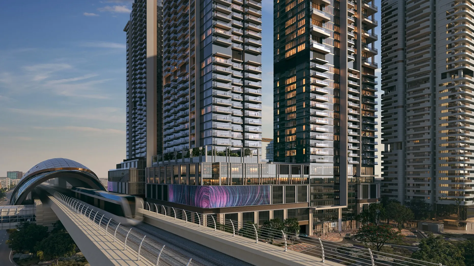 Avenue Park Towers 2 at Wasl 1 в районе Аль-Кифаф — фото 3