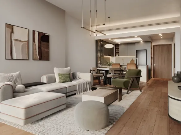 Avenue Park Towers 2 at Wasl 1 — интерьер гостиной