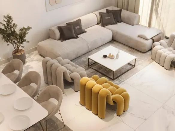 Avenue Residence 8 — интерьер гостиной, фото 9
