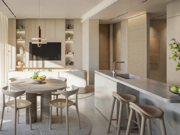 Avida Residences — кухня-гостиная