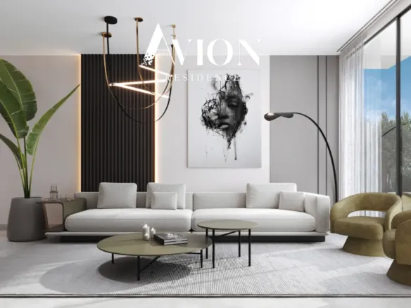 Avion Residence — интерьер гостиной