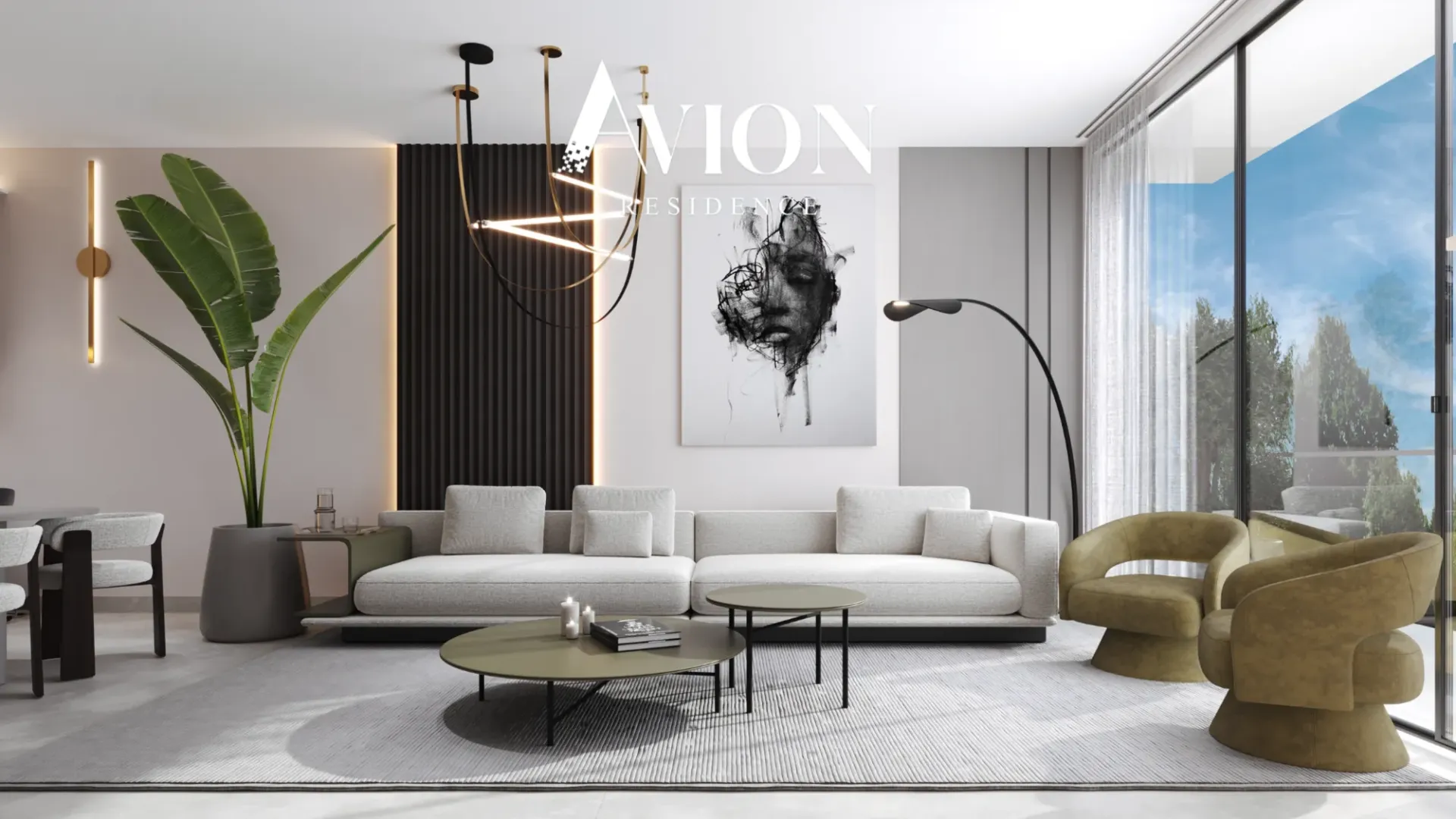 Avion Residence — фото 9 Avion Residence — интерьер гостиной