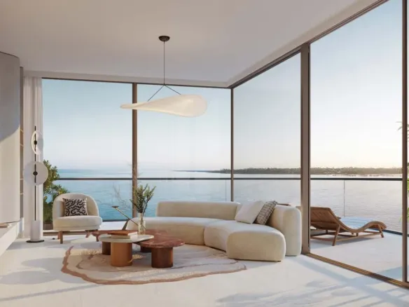 AYA Beachfront Residences — интерьер гостиной