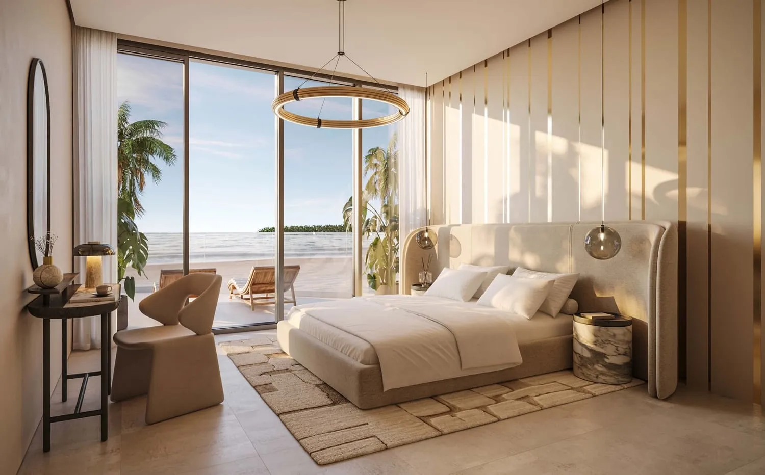 AYA Beachfront Residences — спальня