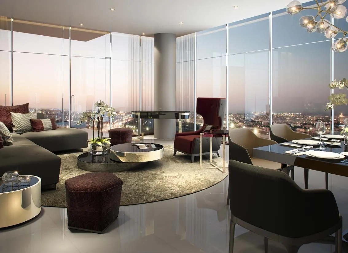 Aykon City Tower — интерьер гостиной