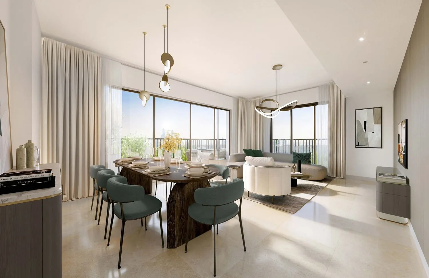 Aysha Residences 1 and 2 — интерьер гостиной