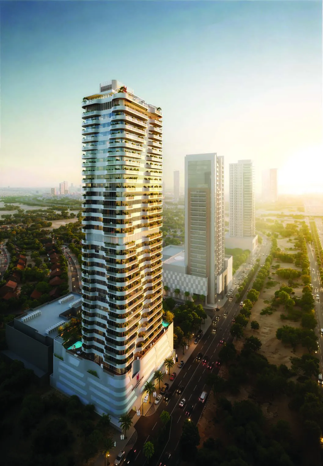 Azha Millennium Residences в районе JVT (Джумейра Вилладж Трайангл) — фото 1