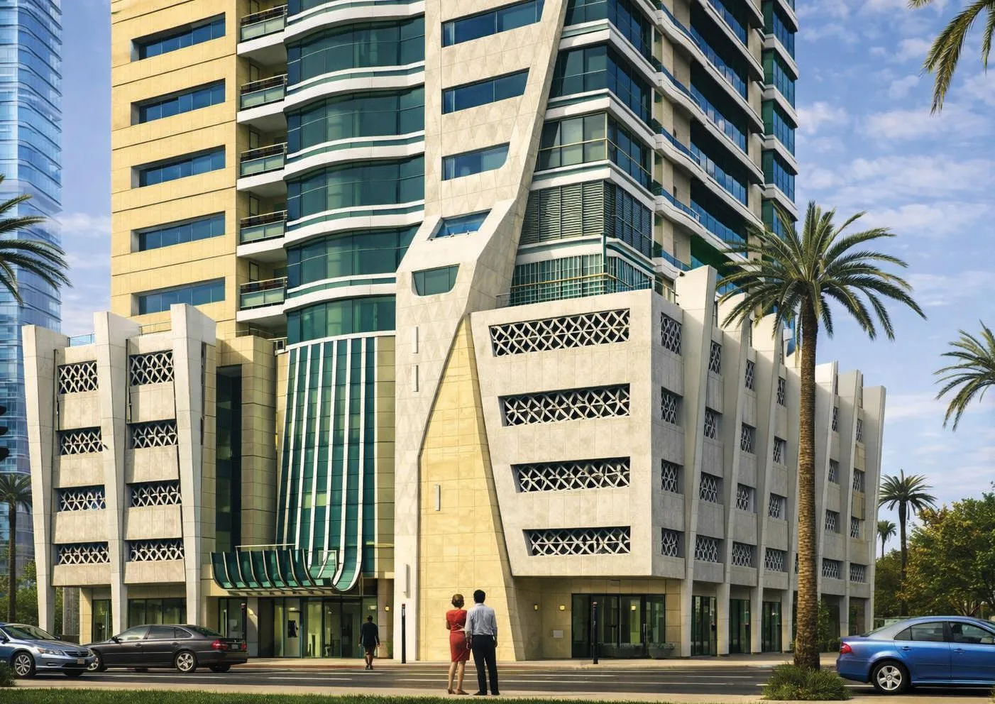 Azha Views Residences — фасад здания, фото 4