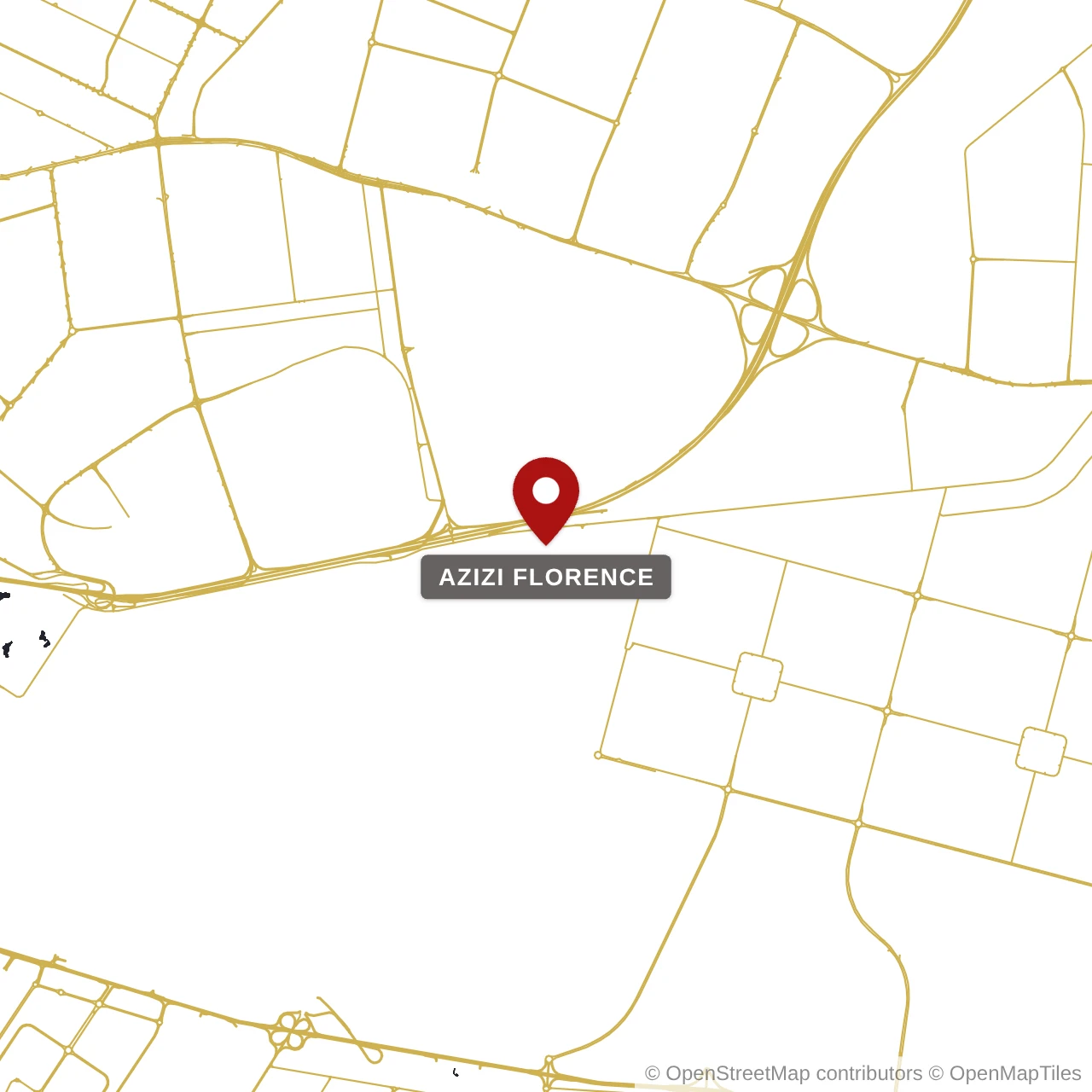 Расположение Azizi Florence на карте: Шарджа, Sharjah
