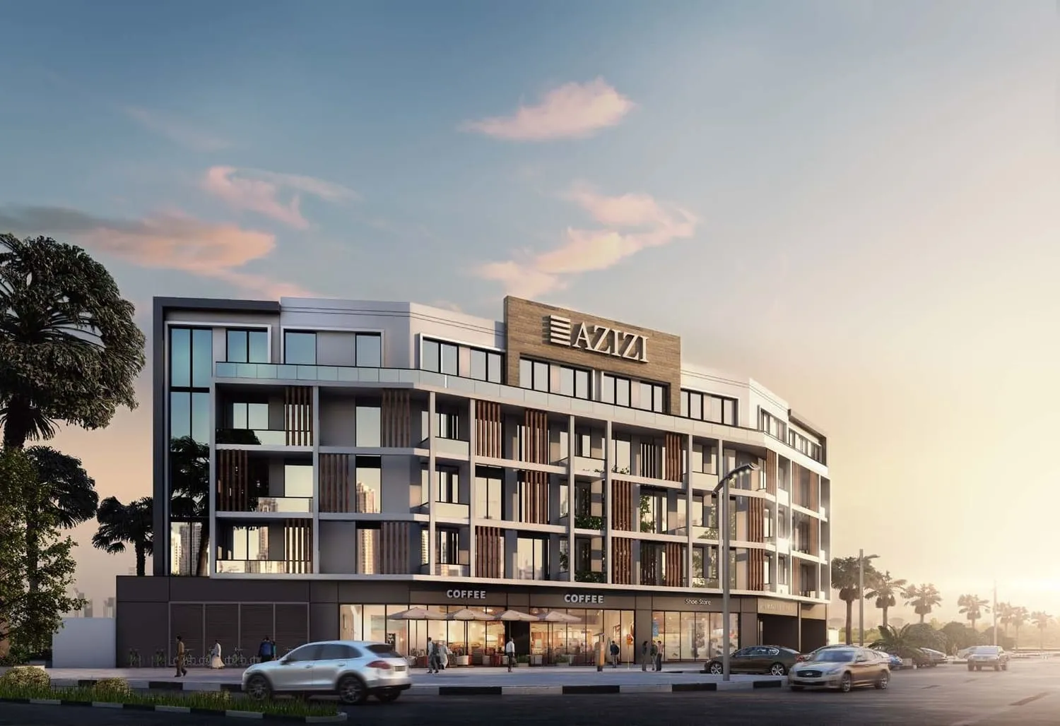 Azizi Park Avenue 1 — фасад здания