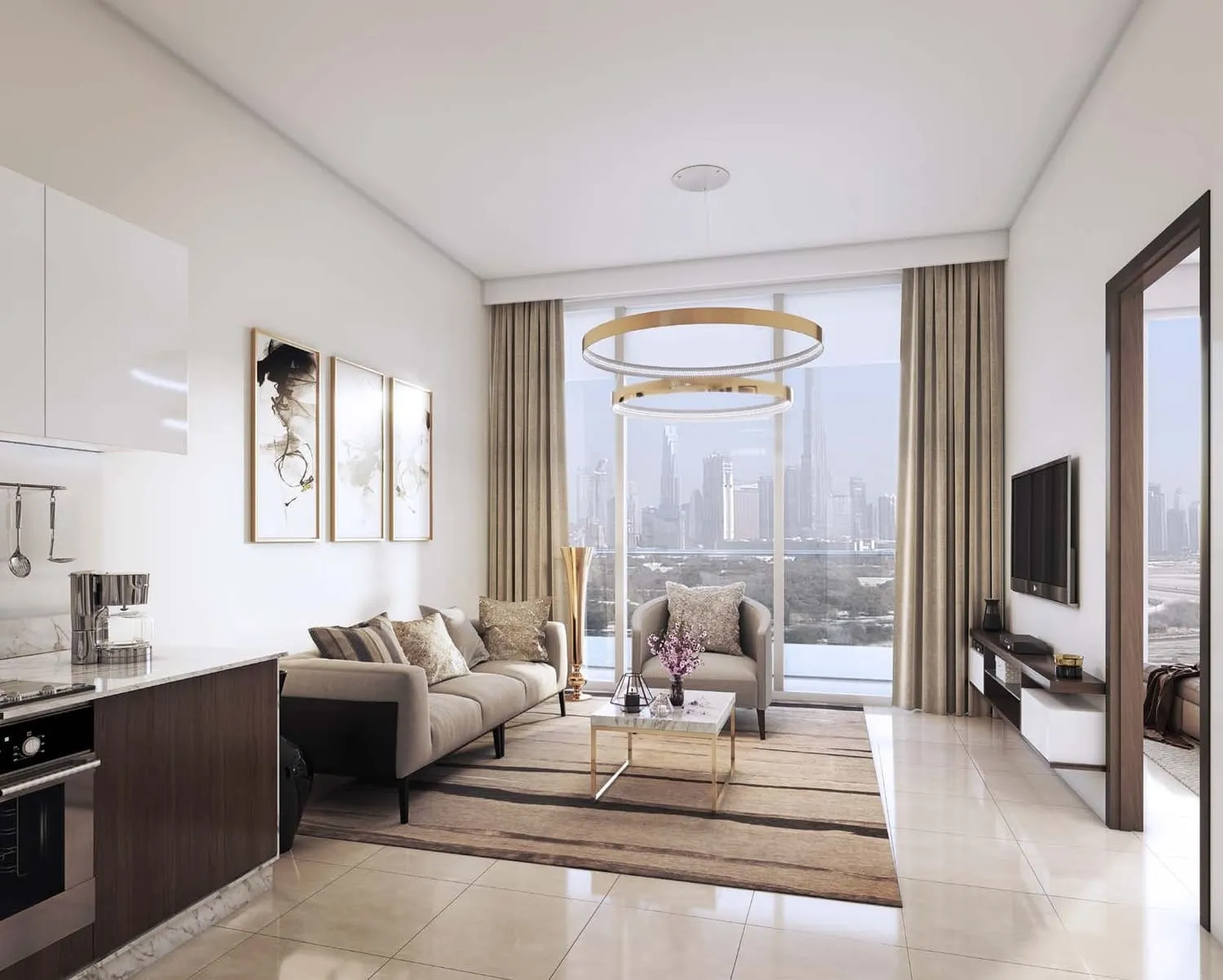 Azizi Park Avenue 1 — интерьер гостиной