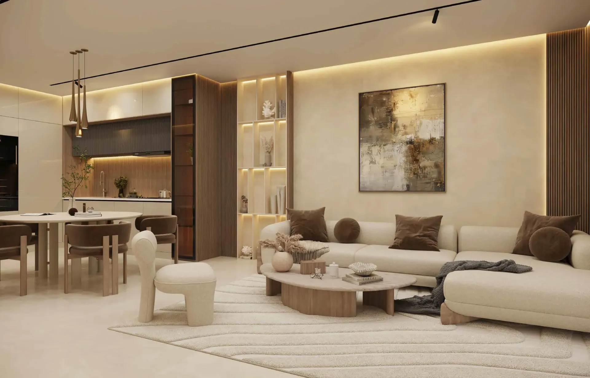 Azra Residence — интерьер гостиной