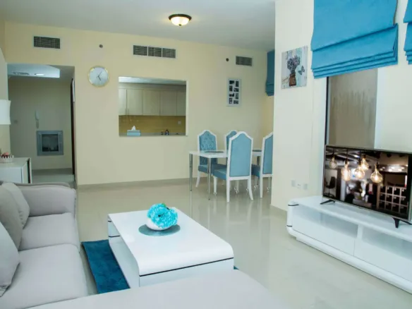 Bab Al Bahr Residences — интерьер гостиной