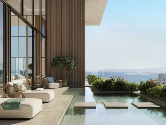 Bab Al Qasr Residence 77 — терраса с бассейном