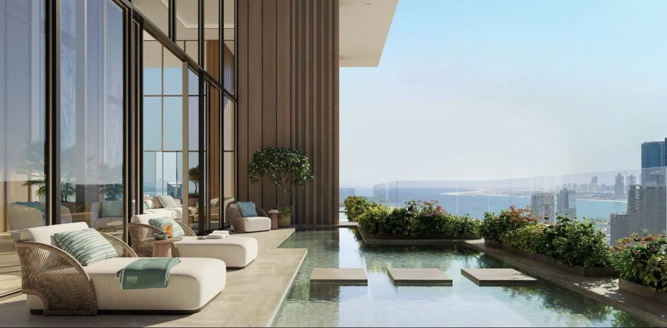 Bab Al Qasr Residence 77 — терраса с бассейном