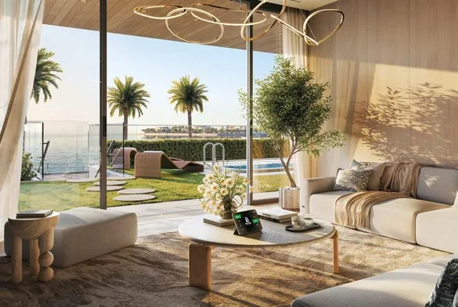 Bab Al Qasr Sea View Residence 51 — интерьер гостиной