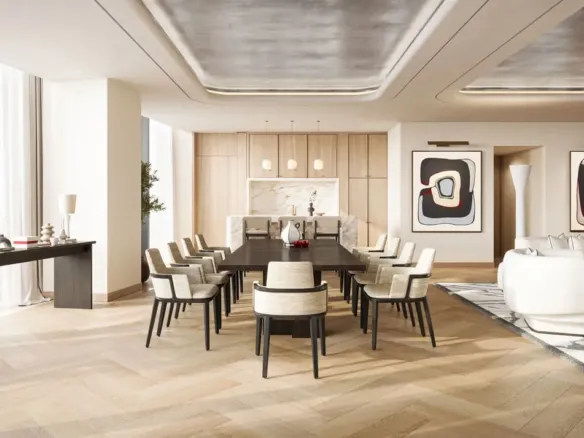 Baccarat Residences — интерьер гостиной