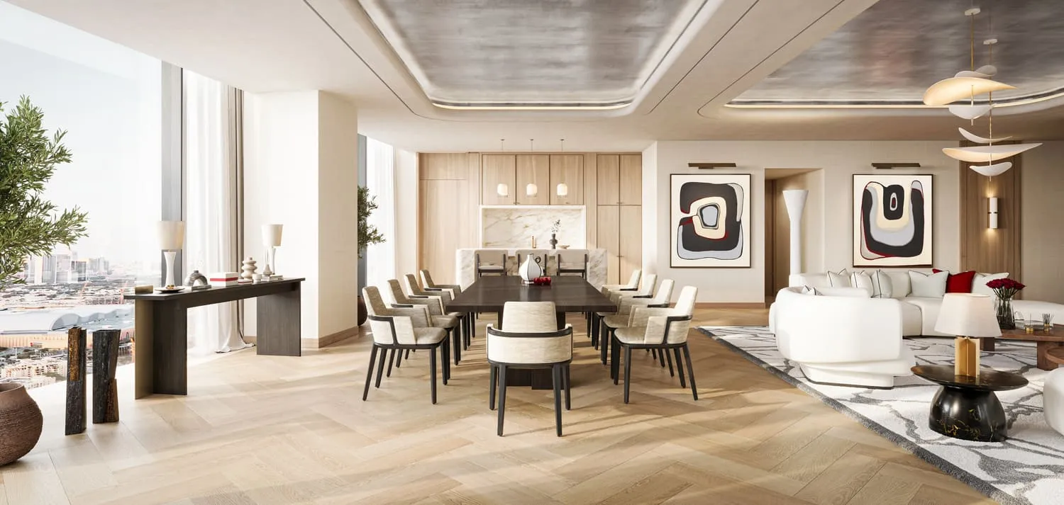 Baccarat Residences — интерьер гостиной