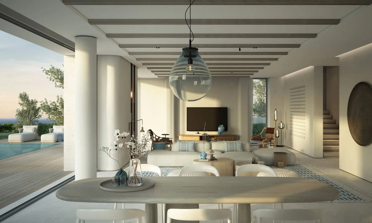 Bay Villas — интерьер гостиной