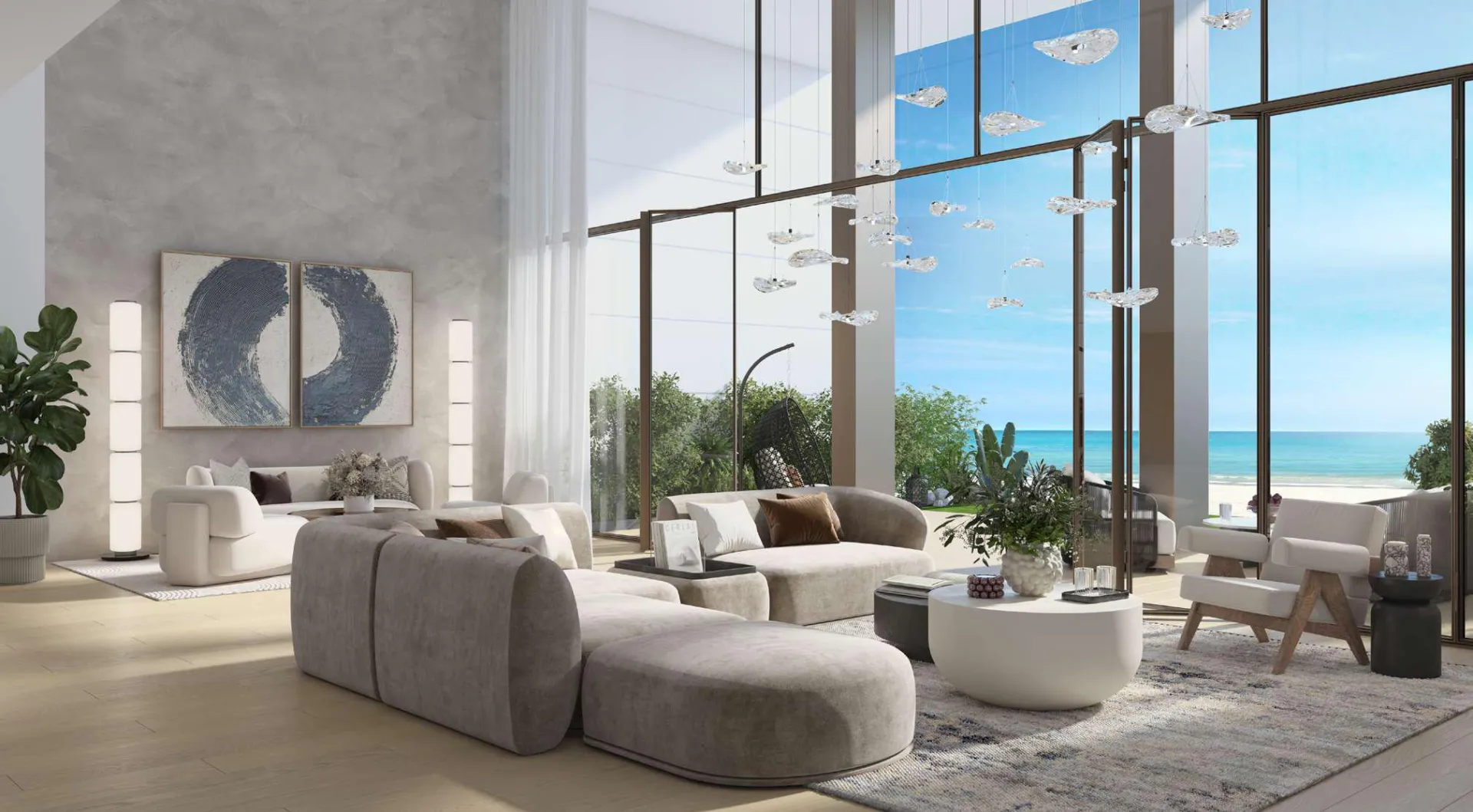 Beach House at Bay Residences — интерьер гостиной
