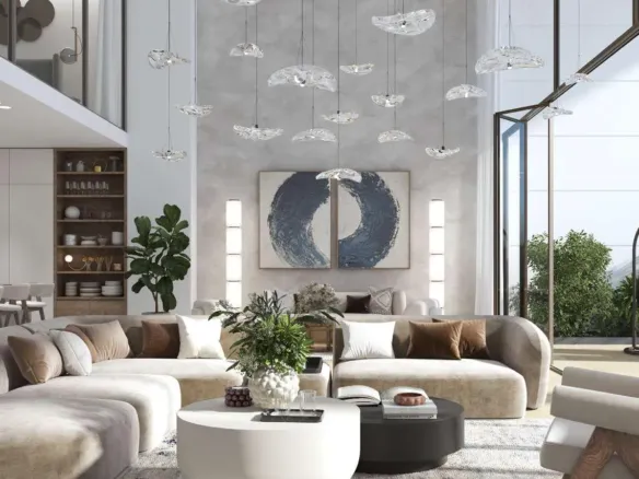 Beach House at Bay Residences — интерьер гостиной, фото 7