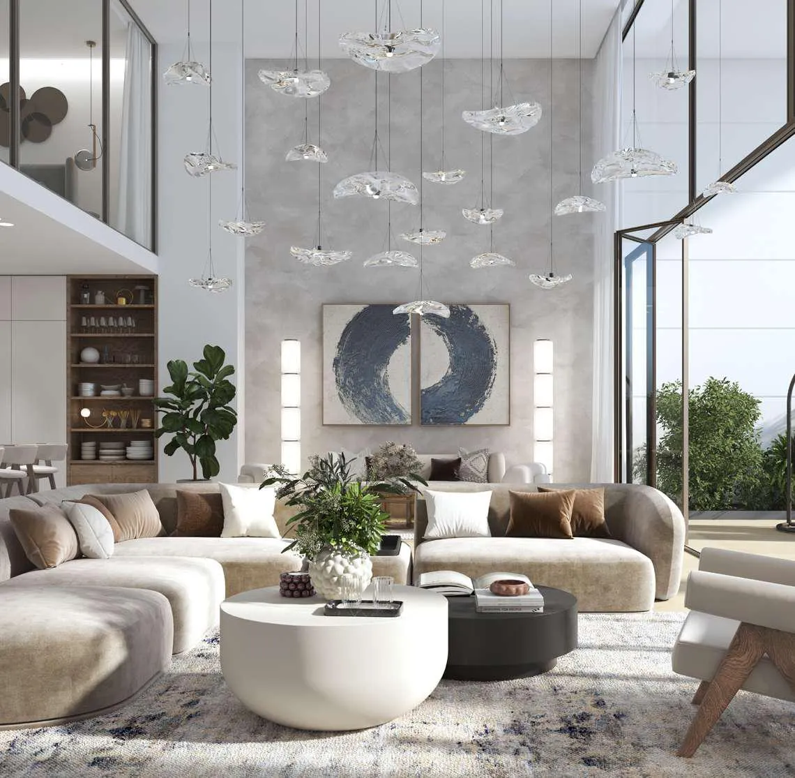 Beach House at Bay Residences — интерьер гостиной, фото 7