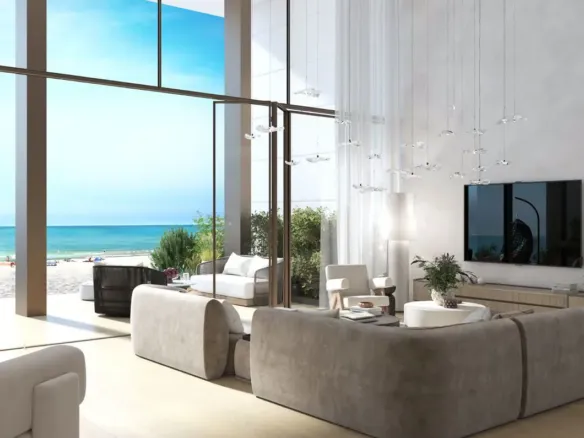Beach House at Bay Residences — интерьер гостиной, фото 8