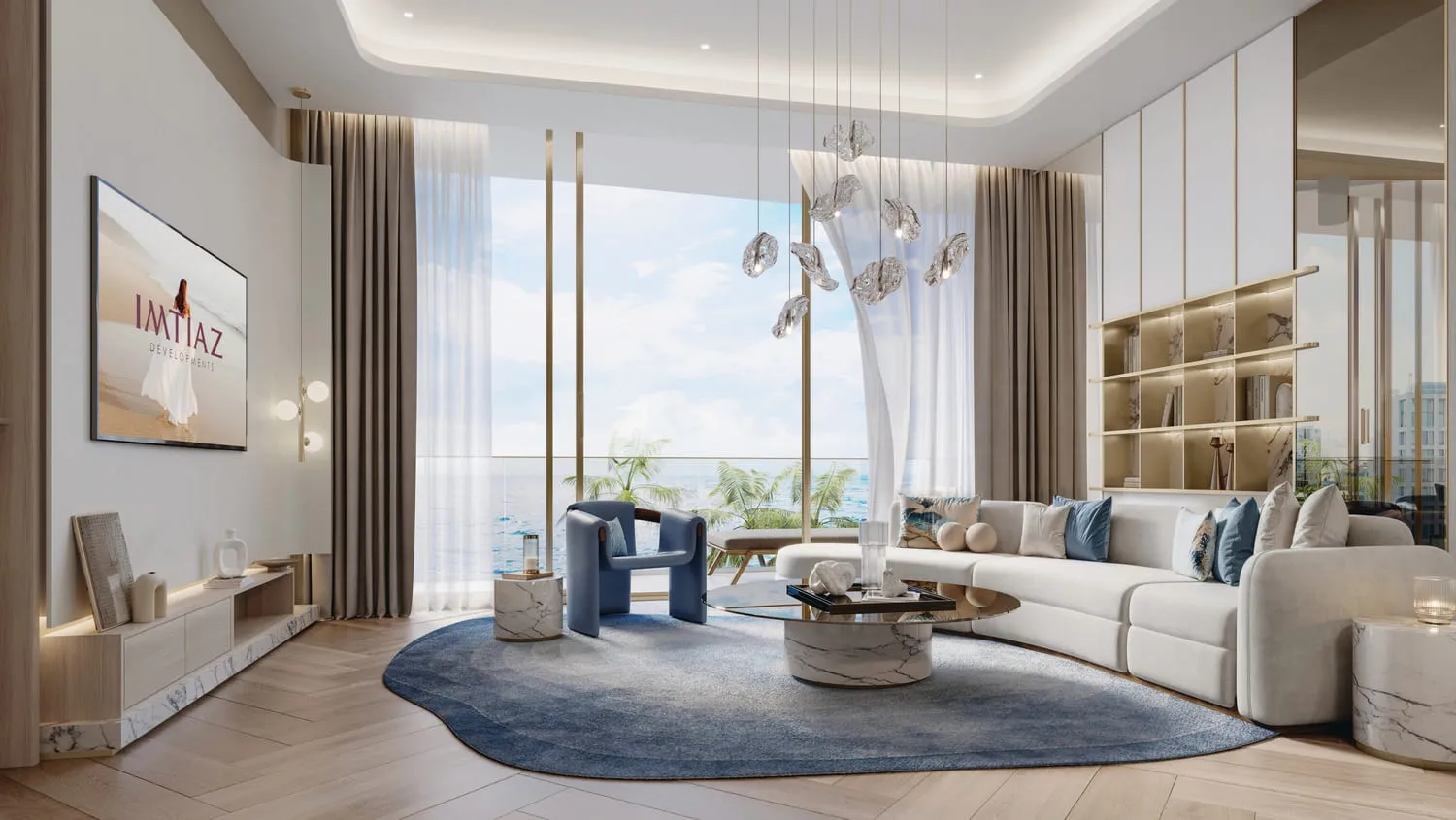 Beach Walk Grand 2 — интерьер гостиной